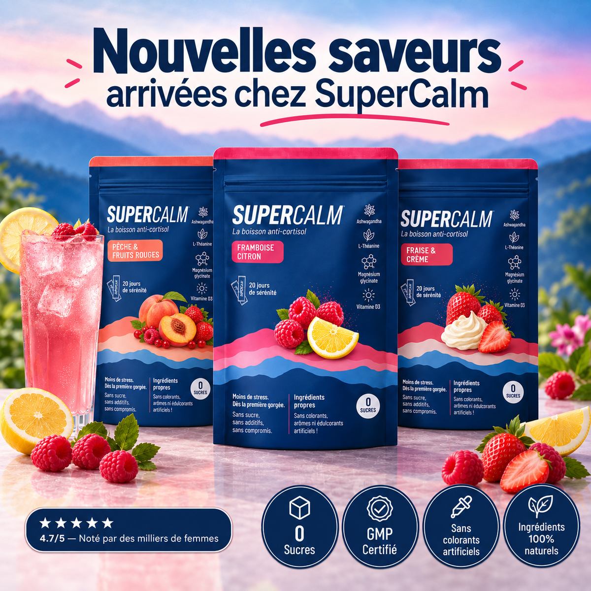 SuperCalm – Boisson anti-cortisol