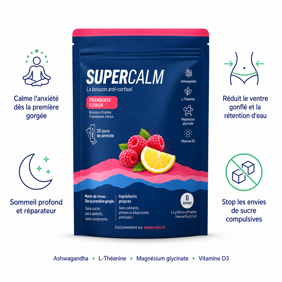 SuperCalm – Boisson anti-cortisol
